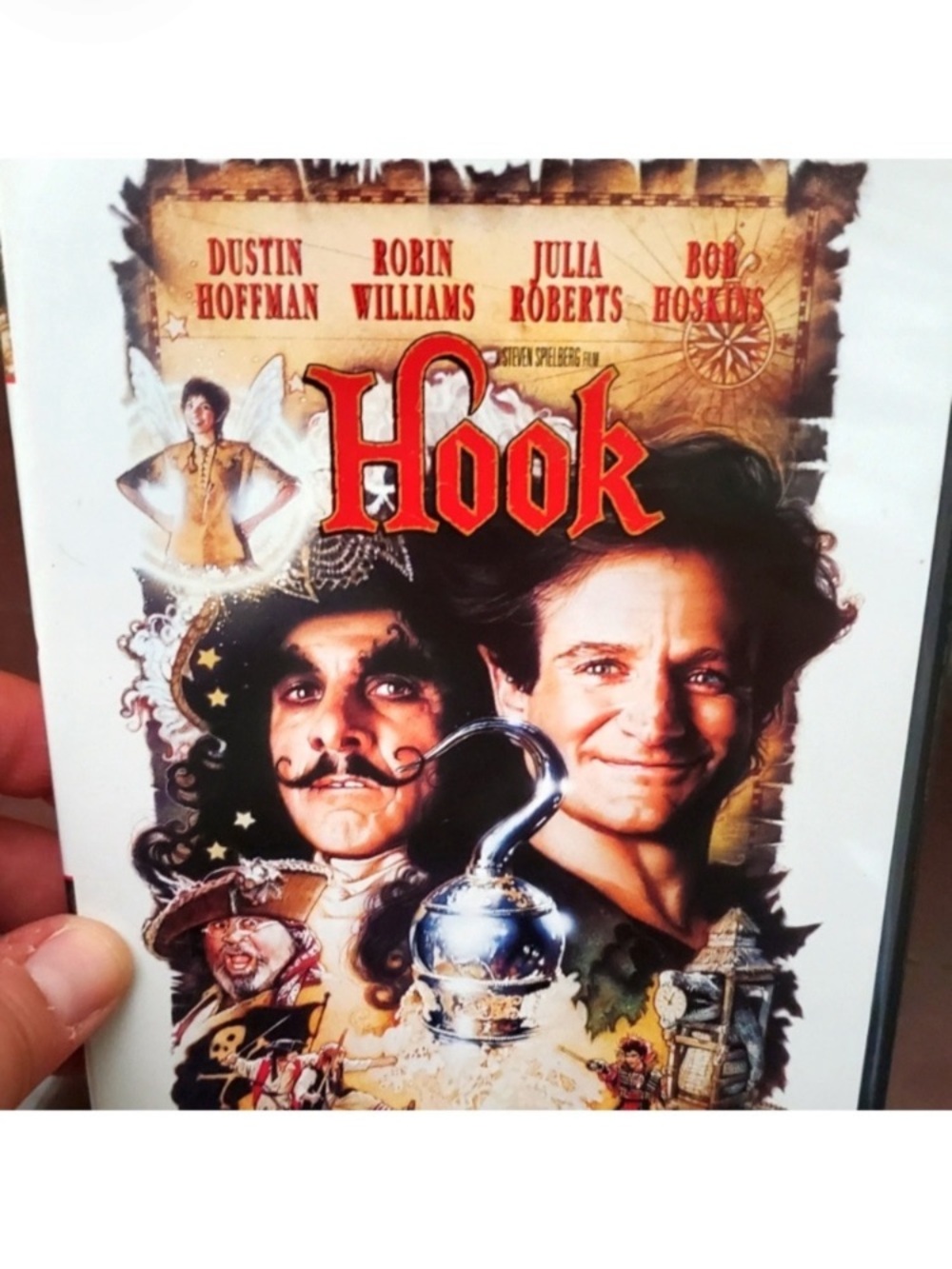 Hook Movie Poster Wall Art - Red, Black, White